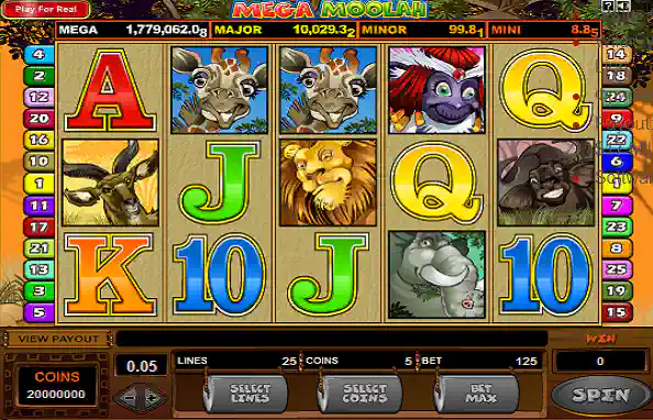 1win online Mega Moolah